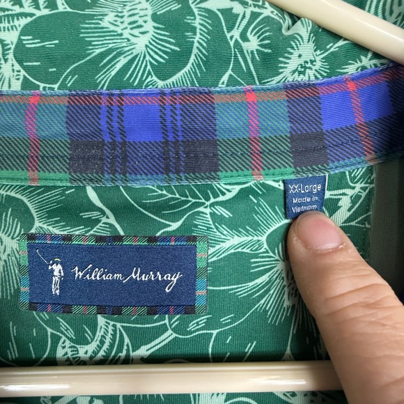 William Murray Lot of Three Golf Polo Mens XX-Large Green Floral Shirt Button Up - Picture 7 of 16